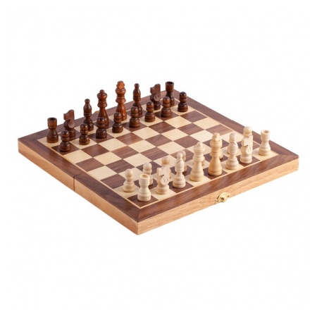 Drewniane szachy, brązowy - druga jakość